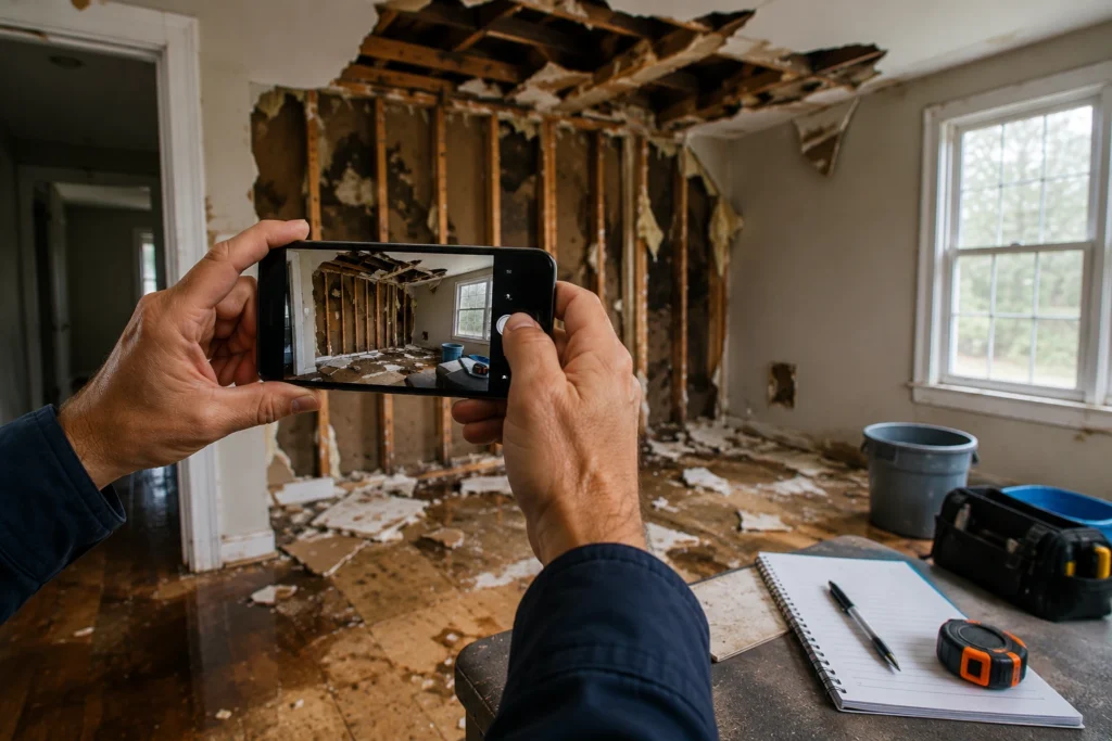 how to document damage for your claim 2