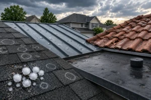 how to identify hail damage by roof type 1