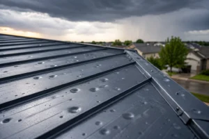 signs of hail damage on metal roofs 1