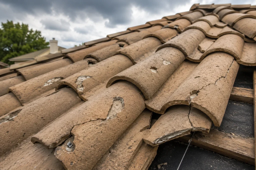 signs of hail damage on tile roofs 2