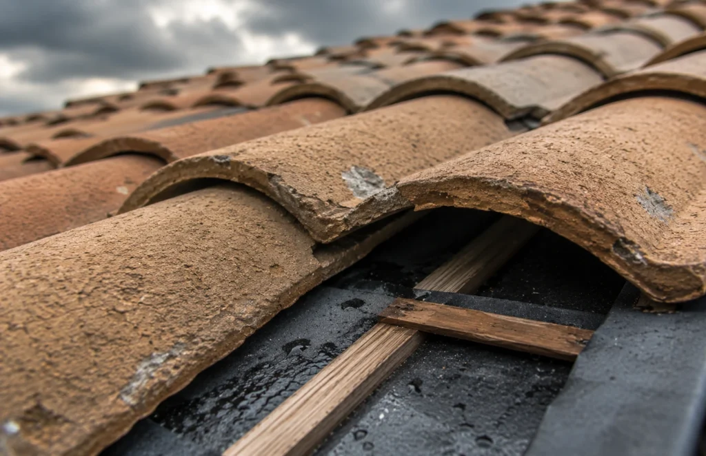 signs of hail damage on tile roofs 3