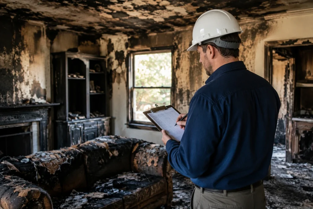 smoke damage insurance adjuster 2